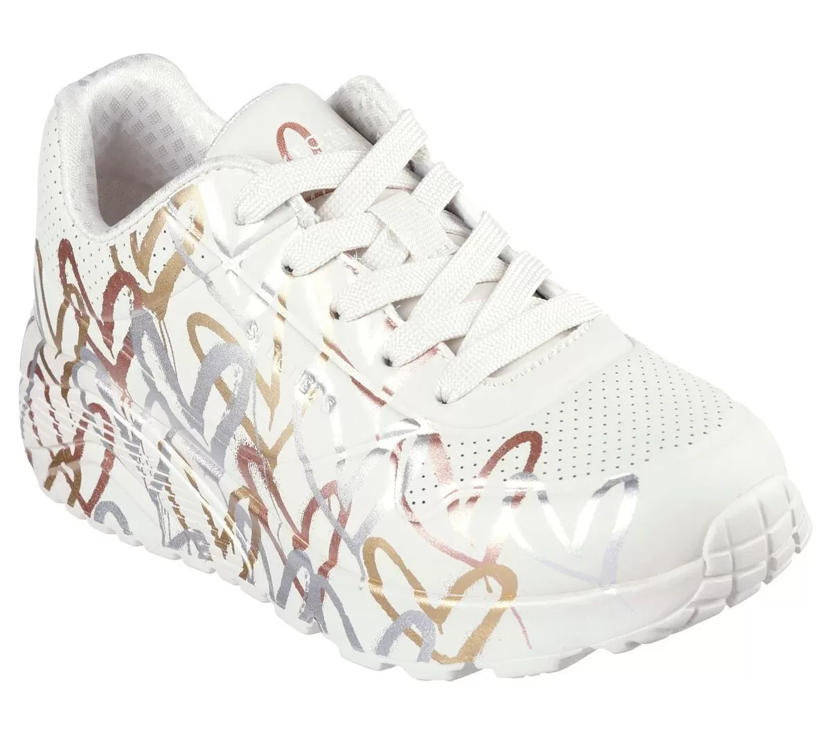 Skechers x JGoldcrown: Uno Lite – Metallic Love Skechers x JGoldcrown: Uno Lite – Metallic Love